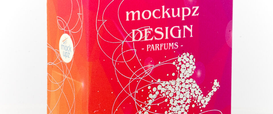 Folded carton mock-up featuring cold foil detail