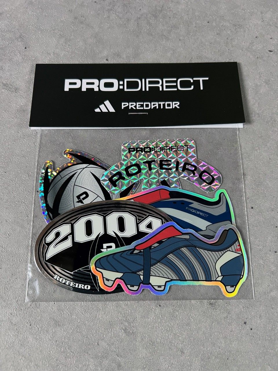 A pack of stickers printed on the Roland machine