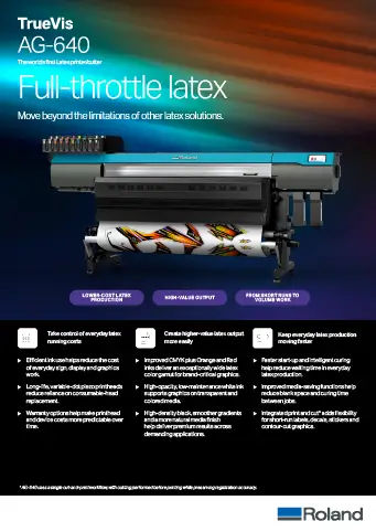 TrueVis AG-640 Brochure Thumbnail