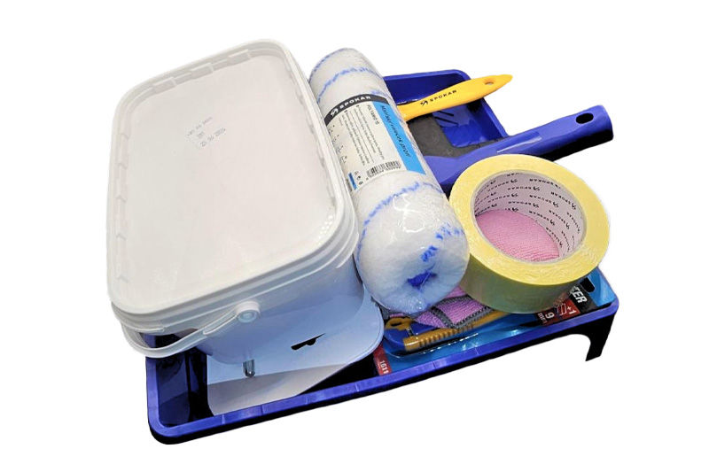 Um conjunto de ferramentas para revestimento de parede de 10 peças que compõe o KIT DS-KIT-WAL