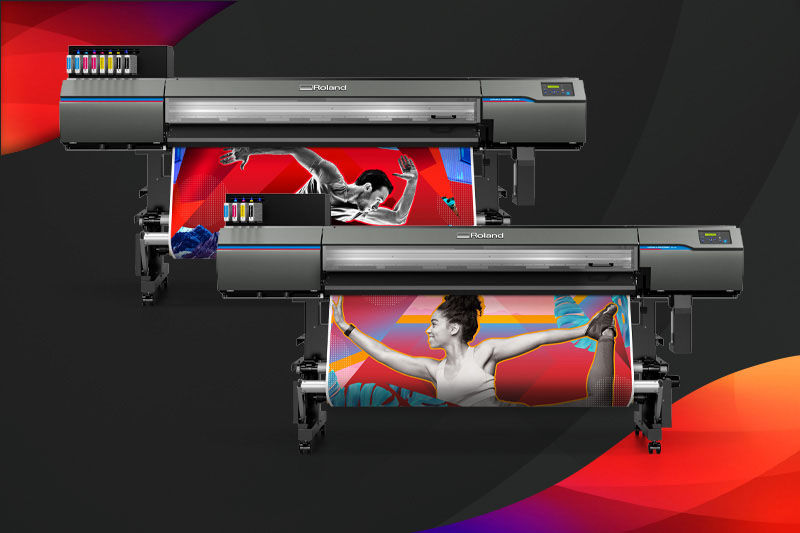 Banner image showing the printers models ER-641 & ER-642 from Roland DG's DGXPRESS range