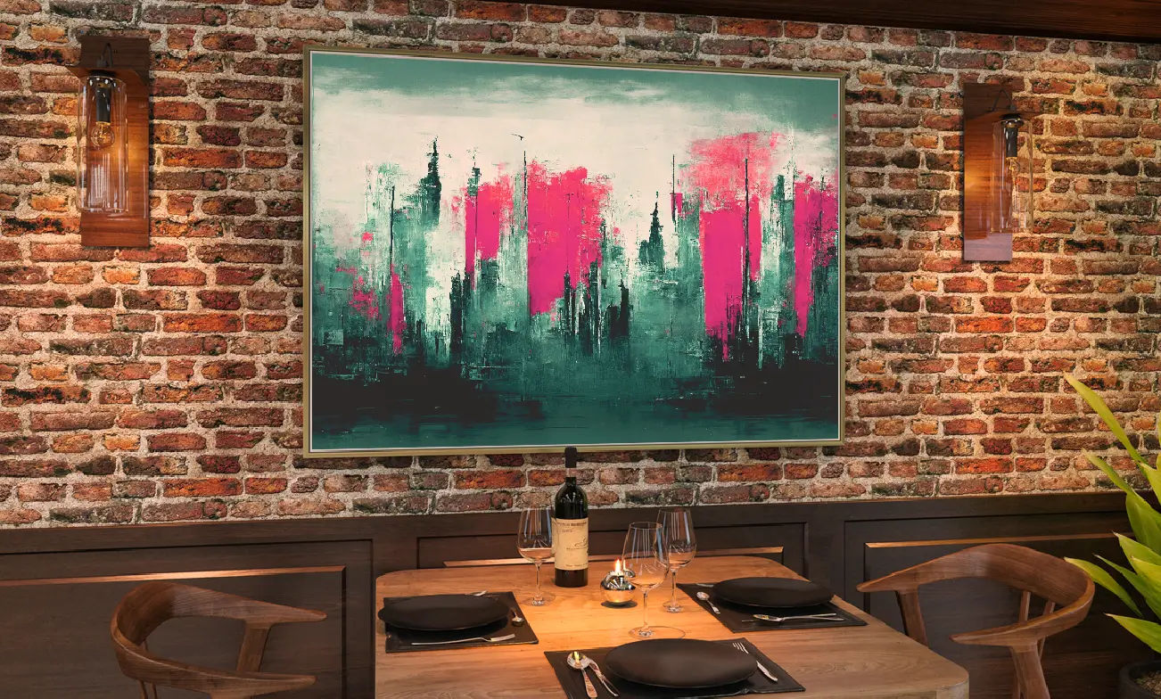 Panneau d’art décoratif avec impression UV grand format sur support spécialisé