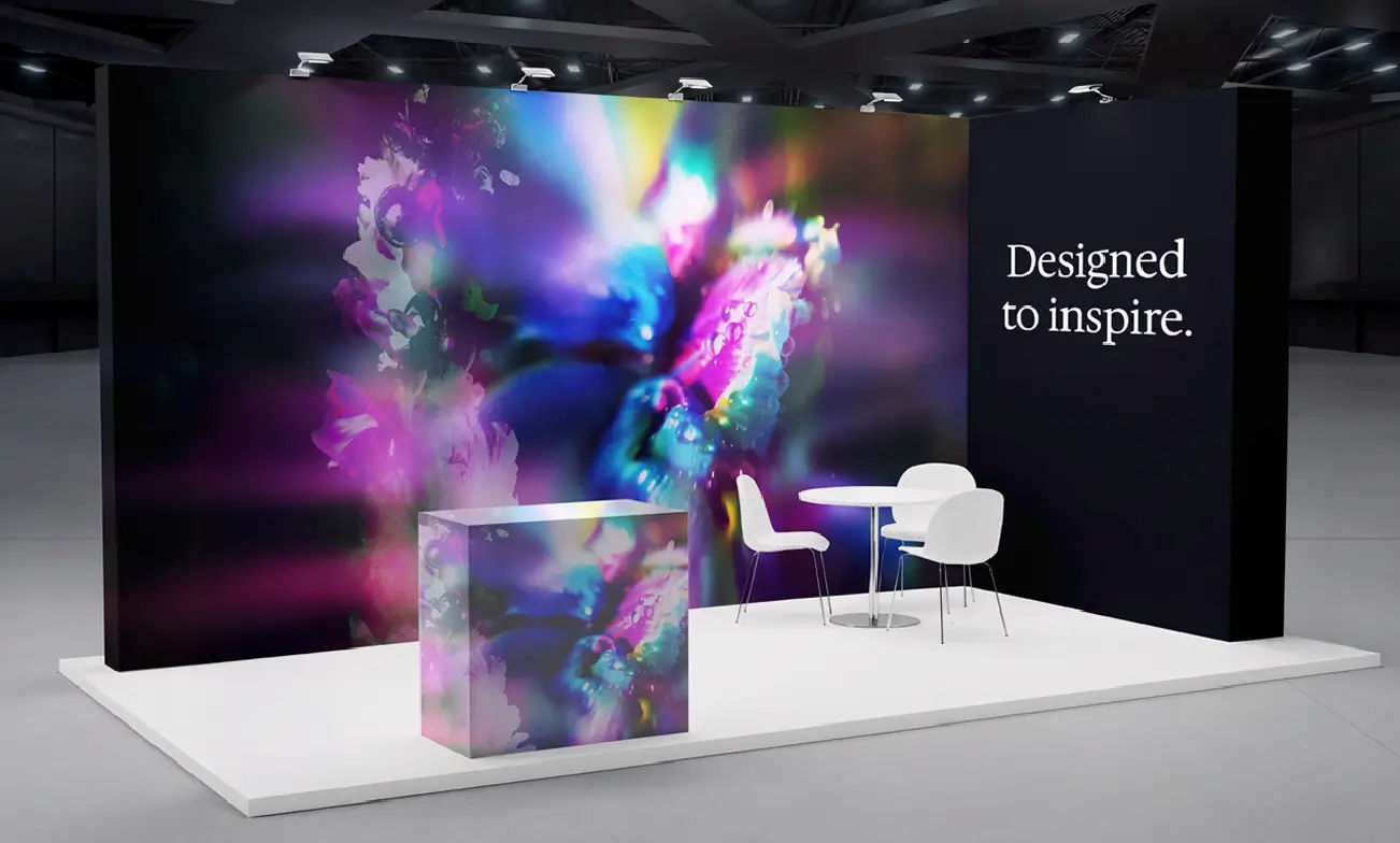 UV-bedruckte Ausstellungsplatten für Displays auf Messen und Veranstaltungen
