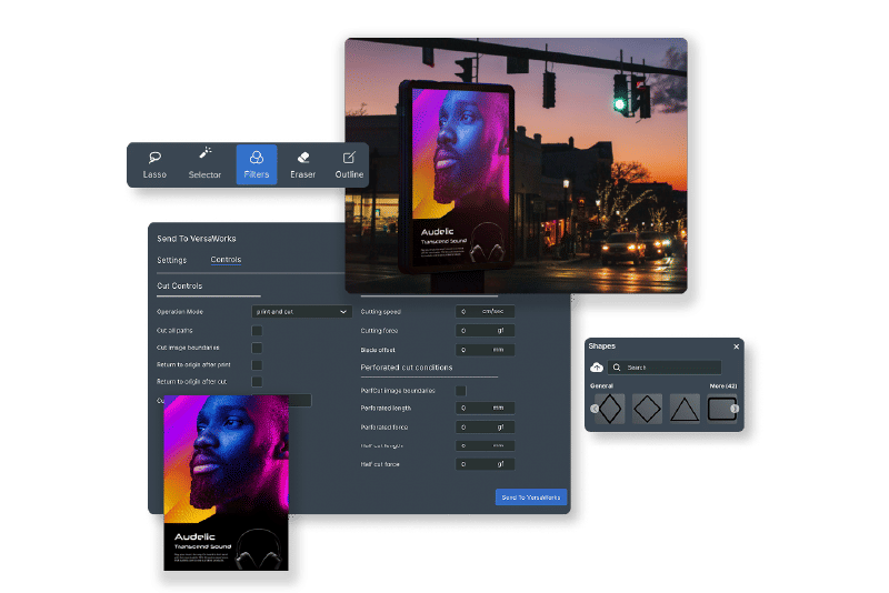 Visualization of the intuitive UI.