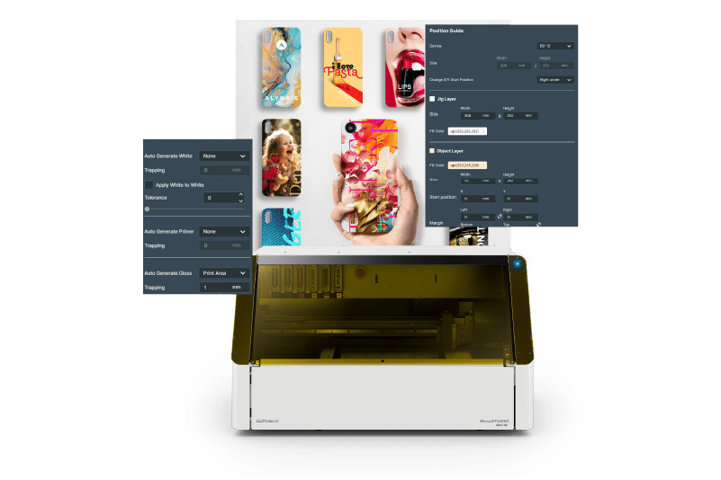 Preview showing DTF prints applications