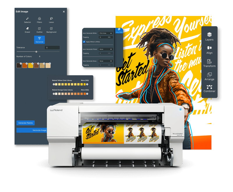 BN2-modulevoorbeeld met DTF-printtoepassingen