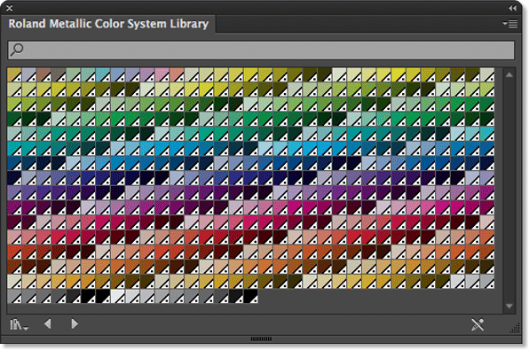 палитра металлизированных цветов