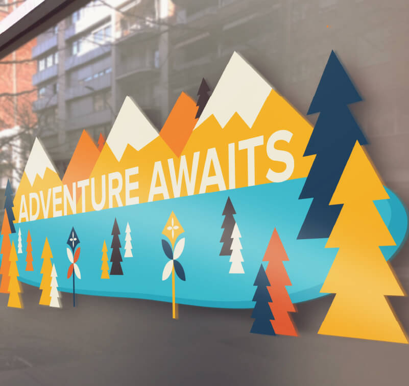 Window Graphics Printing with Digital Print and Cut | Roland DG