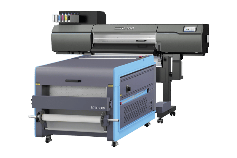 bovenaanzicht van een DTG T-shirt printer