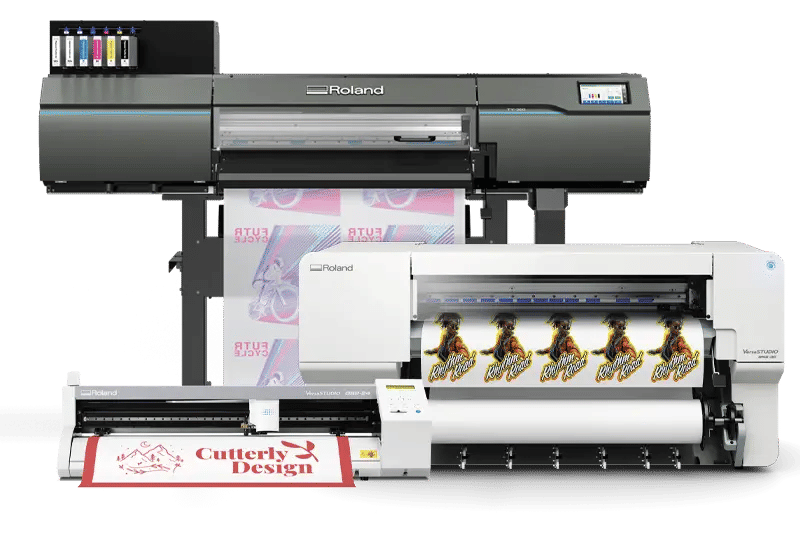 Une sélection de machines d’impression sur t-shirts Roland DG