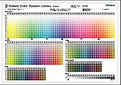 Roland Color System Library Chart 1