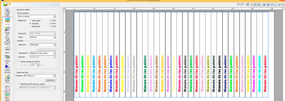 Preparación en VersaWorks de las baquetas