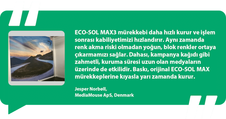 #Rolandile daha düşük işletim maliyeti için ECO-SOL MAX mürekkebi seçin
