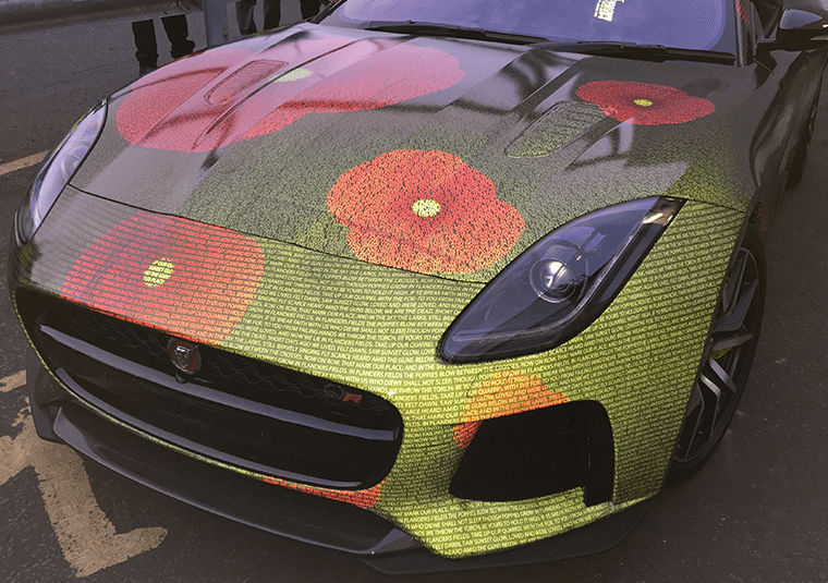 3M Scotchlite on a Jaguar F-Type