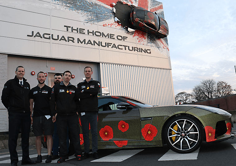 Mission motorsport team with Jaguar F-type