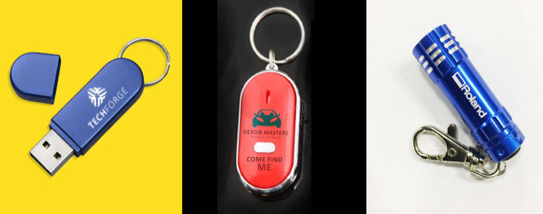 Les clés USB, les keyfinders et les mini torches LED sont de parfaites opportunités de promotion et de cadeaux personnalisés.