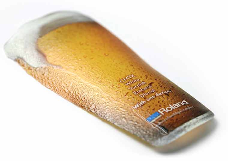 Liquid effects are easy to achieve using VersaUV printers