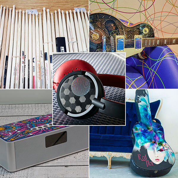 Druckanwendungen auf Musikinstrumenten