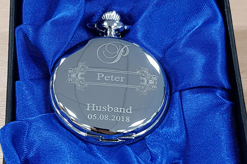 personalised engraved pocket watch