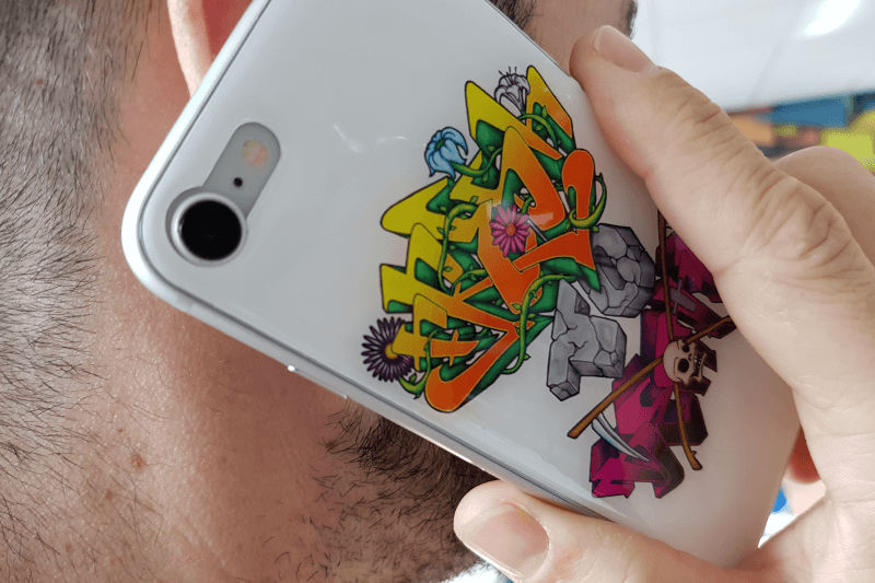 How to make domed phone sticker blog header mobile