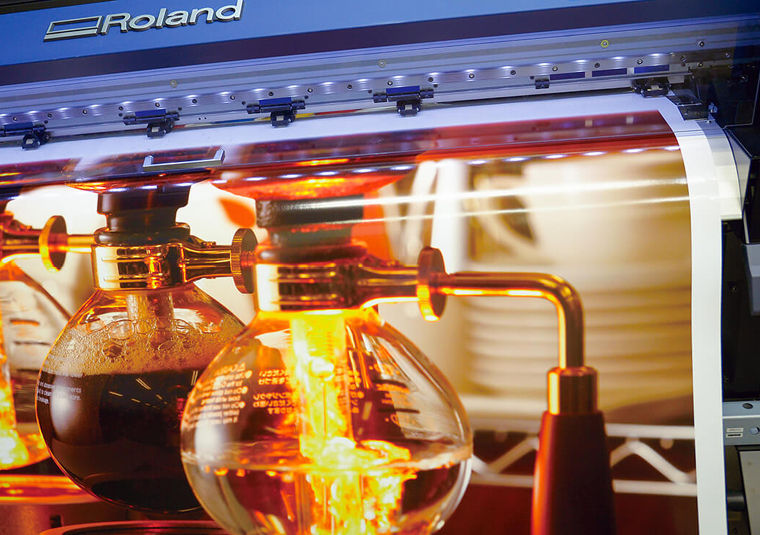 Print vibrant images using the orange ink capabilities of the Roland TrueVIS VG2 printer cutter