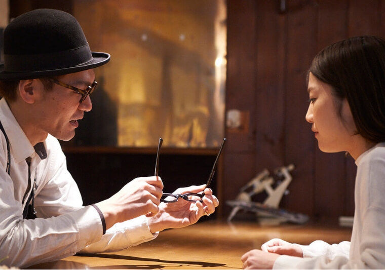 The consultation stage involves discussing customers' bespoke eyewear needs