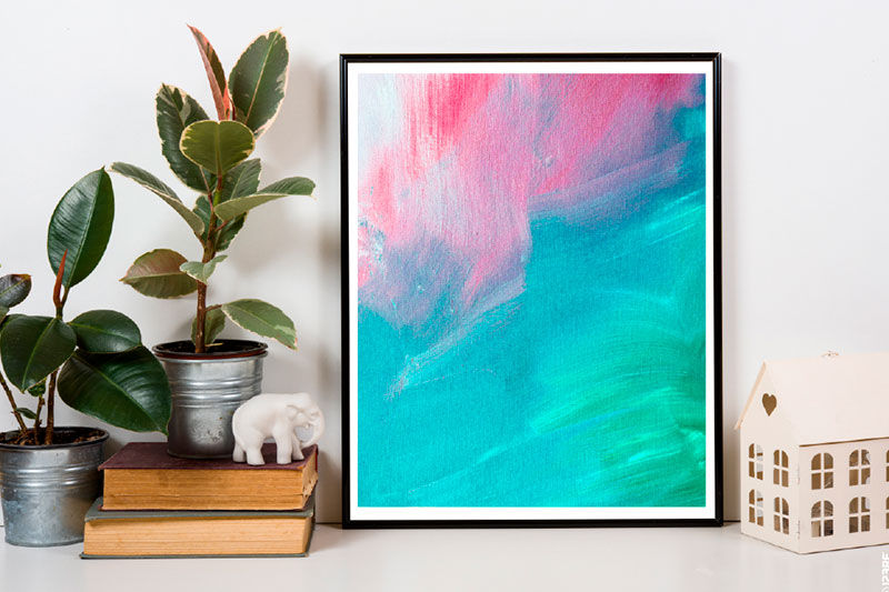 Imagen de una obra de arte impresa con Roland