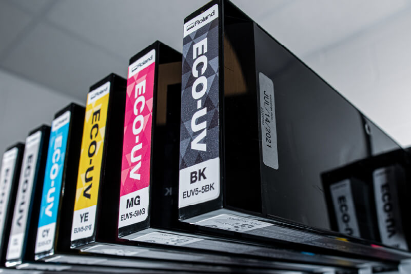 banner showing ECO-UV inks