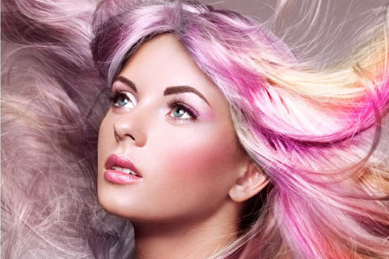 A photo with a variety of skin tones and gradients