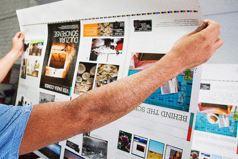 Checking the quality of the print