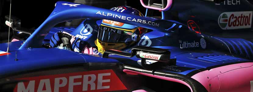Impression de graphismes pour l'Alpine F1 sur des machines Roland DG