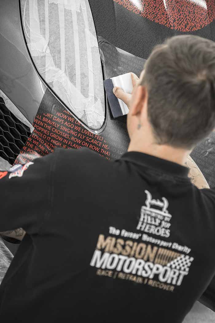 Wrapping a vehicle takes time, skill and training to do well