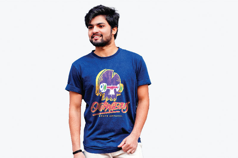 Heat-transfer vinyl t-shirt