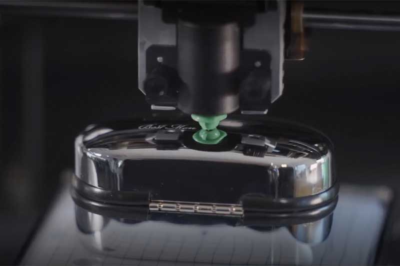 A close up of a the MPX-90S engraving