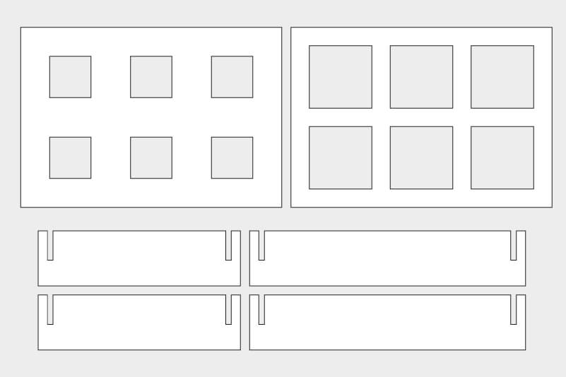 Laser cutting template for a printing jig