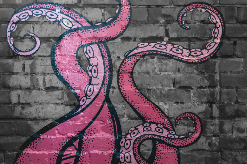 Print-and-cut wall graphics applied to an uneven surface (Source: The Binary Box)