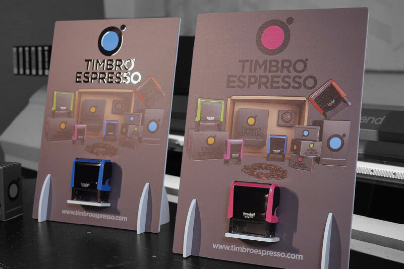 A custom-printed POS unit (Source: Tipografia Mazzarini)