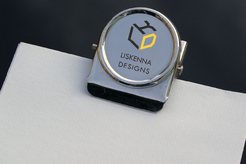 Clip-Magnet mit Firmenlogo individualisiert