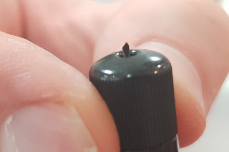 Ajuste de la extensión de la cuchilla antes de cortar