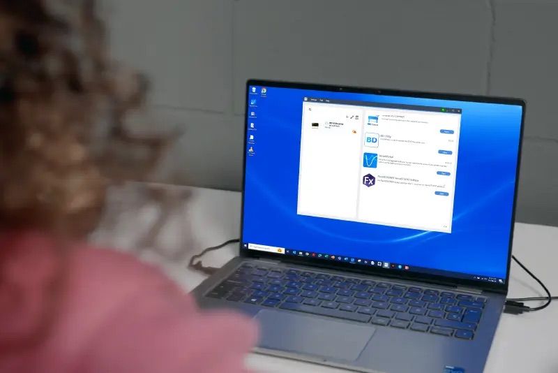 Computer in primo piano