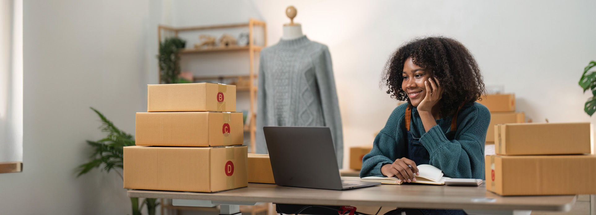 Person crafting a one-page marketing plan