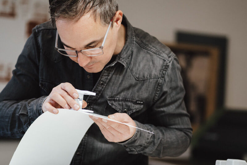 Inspecting a print for quality