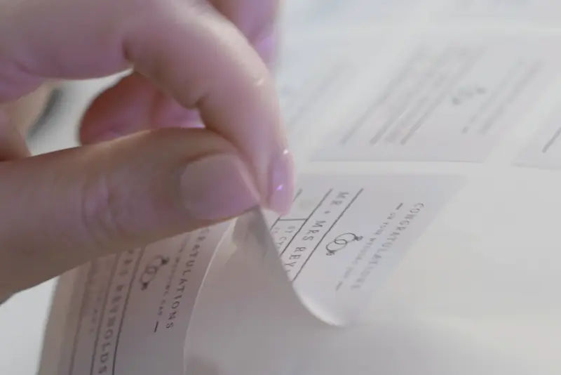 Primo piano della mano di una persona che tiene un pezzo di carta