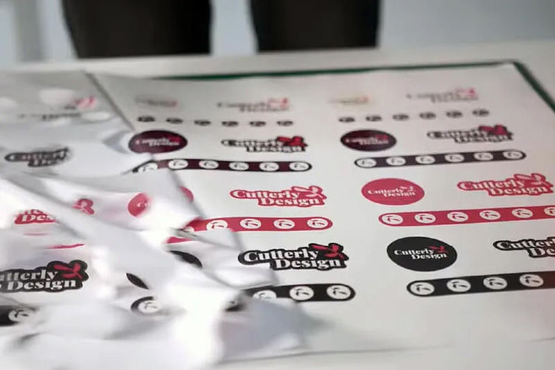 weeding van print and cut stickers 