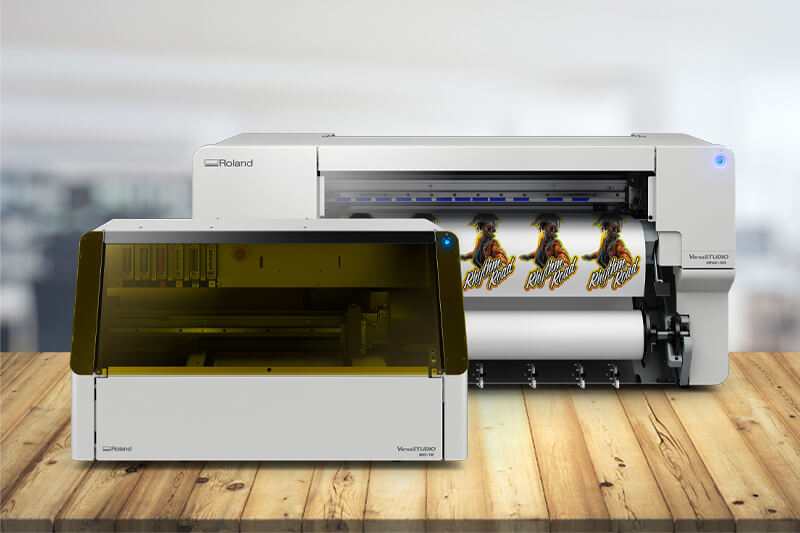 Machines d’impression Roland VersaSTUDIO BN2-30 et BD-12