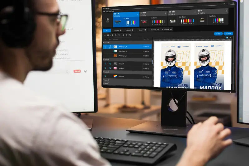 Preparing a file on VersaWorks 7 RIP software  