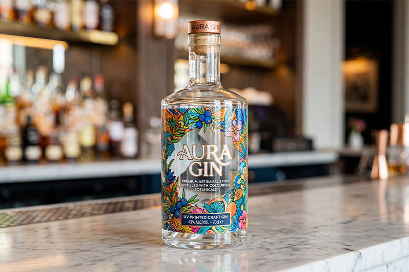 Image showing printing directly on transparent bottles