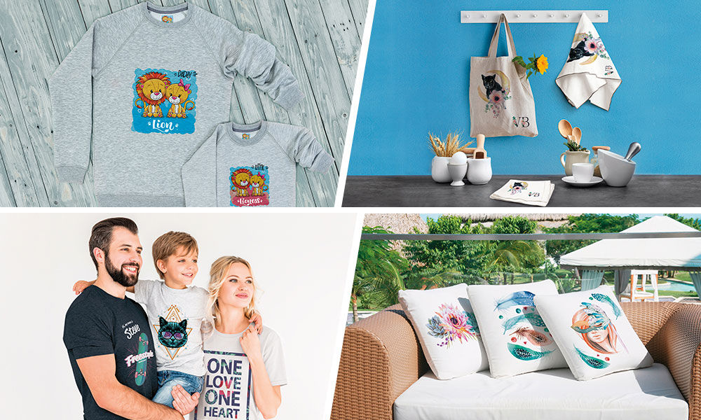 T-shirts, apparel such as hoodies and sweatshirts, cushions, totes and gift items can all be printed with the XT-640S-DTG