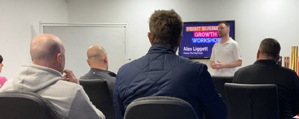 The Vinyl Guys Alex Liggett print business workshop