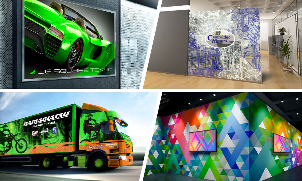 The VF2-640 large format printer can be used for applications such as backlits, window graphics, vehicle wraps and exhibition posters and wallpapers.